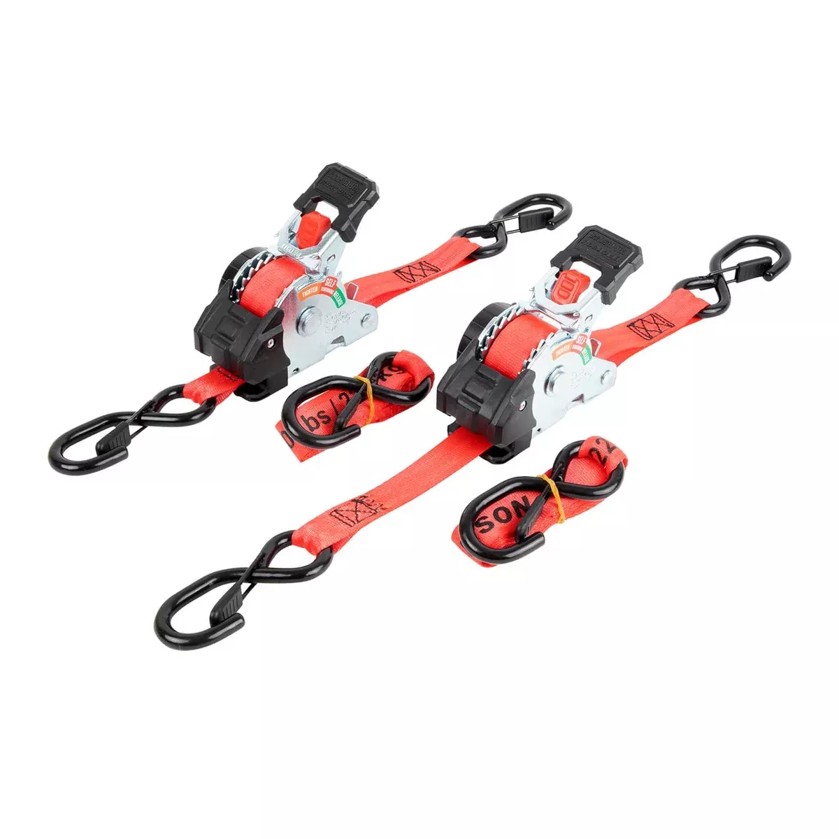1" X 10' SELF TENSIONING RE-TRACTABLE RATCHET STRAP-01335