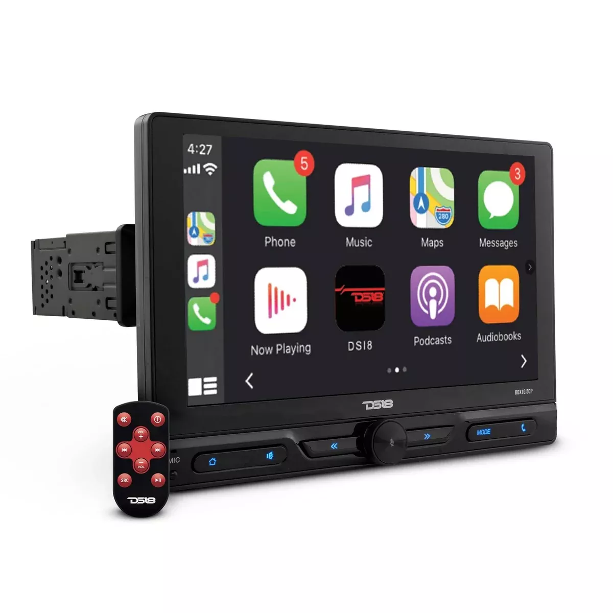 10.5" FLOATING SWIVEL MODULAR TOUCHSCREEN | MECHLESS SINGLE-DIN | MIRROR LINK | BLUETOOTH | CAR PLAY-DDX10.5CP