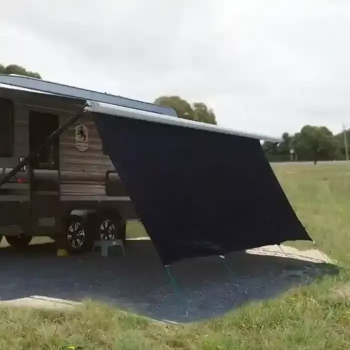 10ft Black Supex Privacy Screen for Caravans