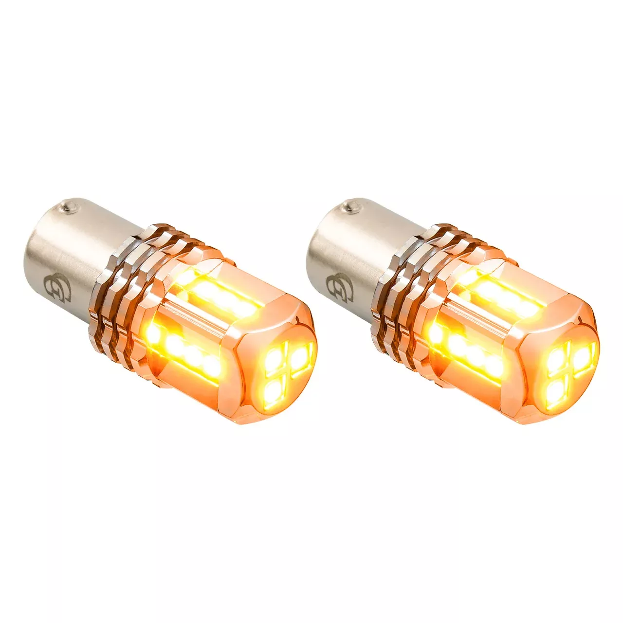 1156 High Power Tower LED Bulb Amber (PR)