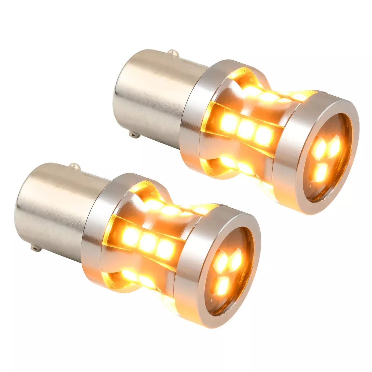 1157 High Power Short Tower LED Bulb Amber
