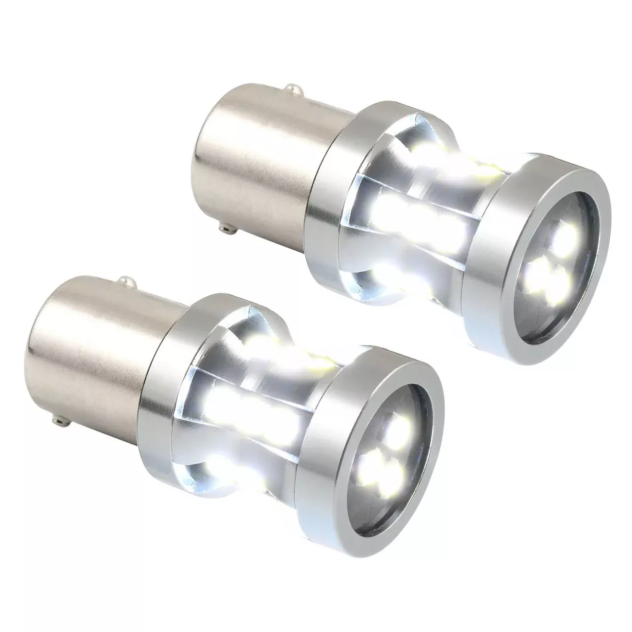 1157 High Power Short Tower LED Bulb (Pair) - White
