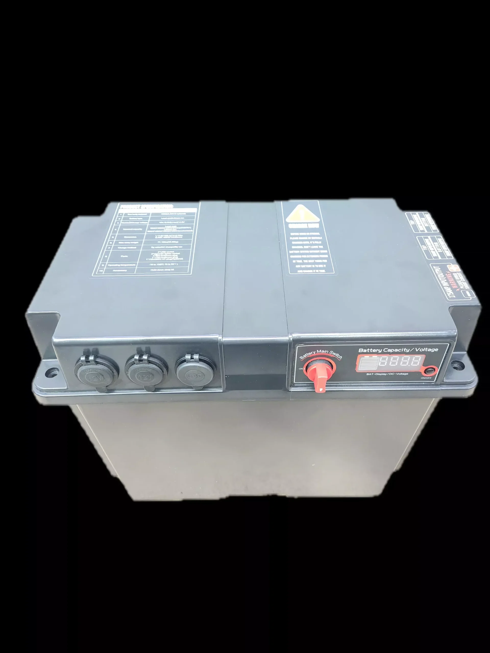 12v DCDC Charger Box (Black) Ideal for Lithium Battery
