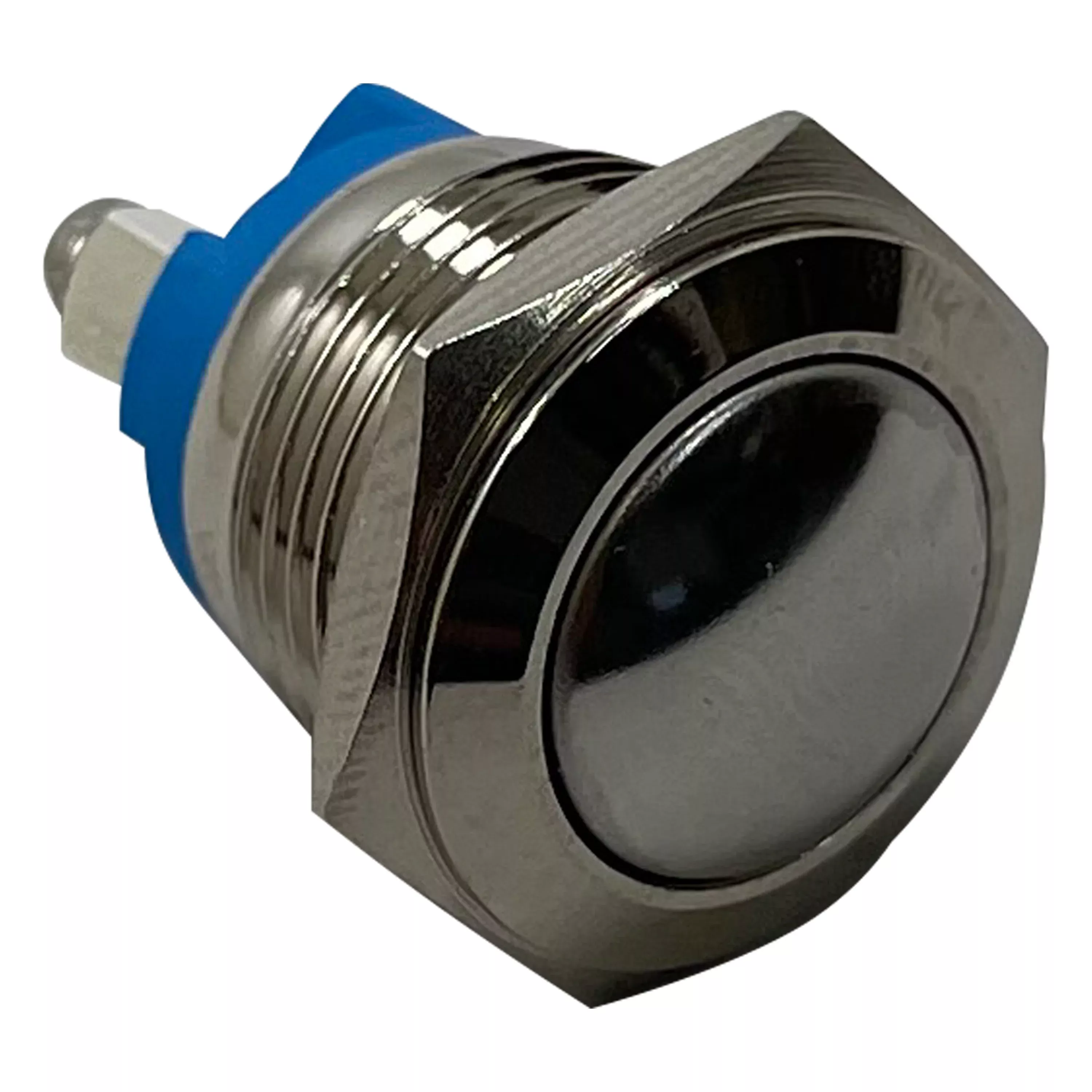 12V Momentary Push Button Ignition Switch - Stainless Steel - Fits 16mm Panel Mount