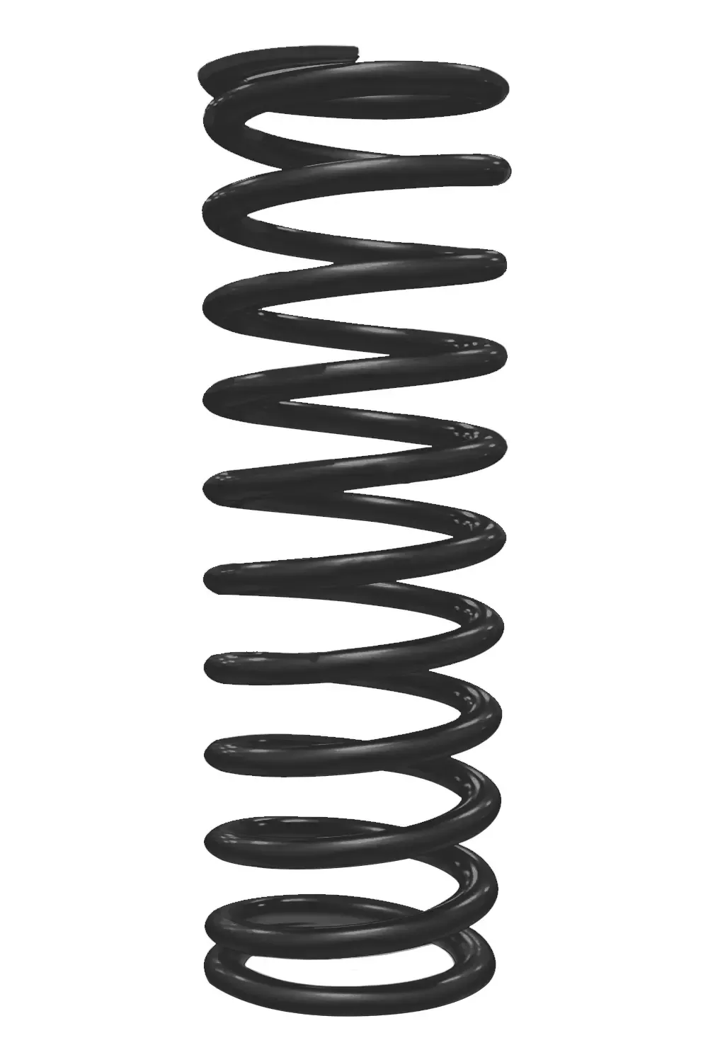 14HT350B -QA1 Spring, Cr-Si High Travel 2-1/2" Id, 14" X 350 Lbs/In. Black Pwdr Coat