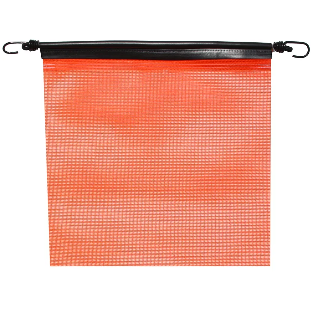 18"MESH FLAG W/BUNGEE FLUORESCENT ORANGE