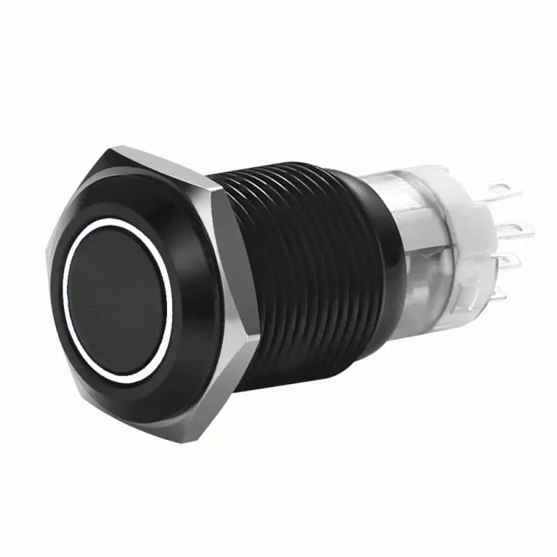 19MM BLACK MOMENTARY-MIBRBSW19