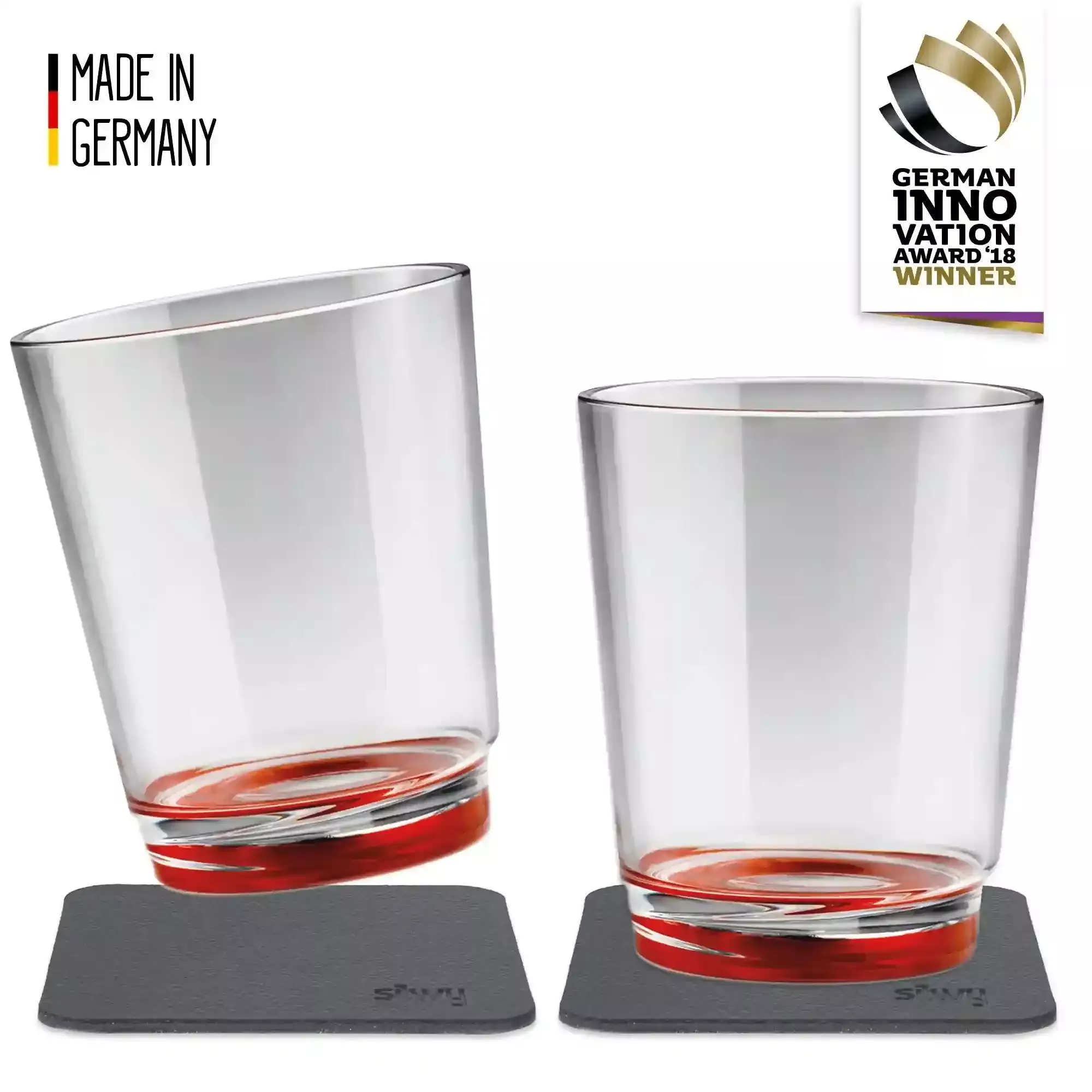 2 x Magnetic Drinking Cup Triple the Ready Red By Silwy ...