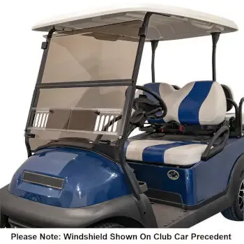 2008-Up EZGO RXV – Tinted Fold Down Windshield with Vents