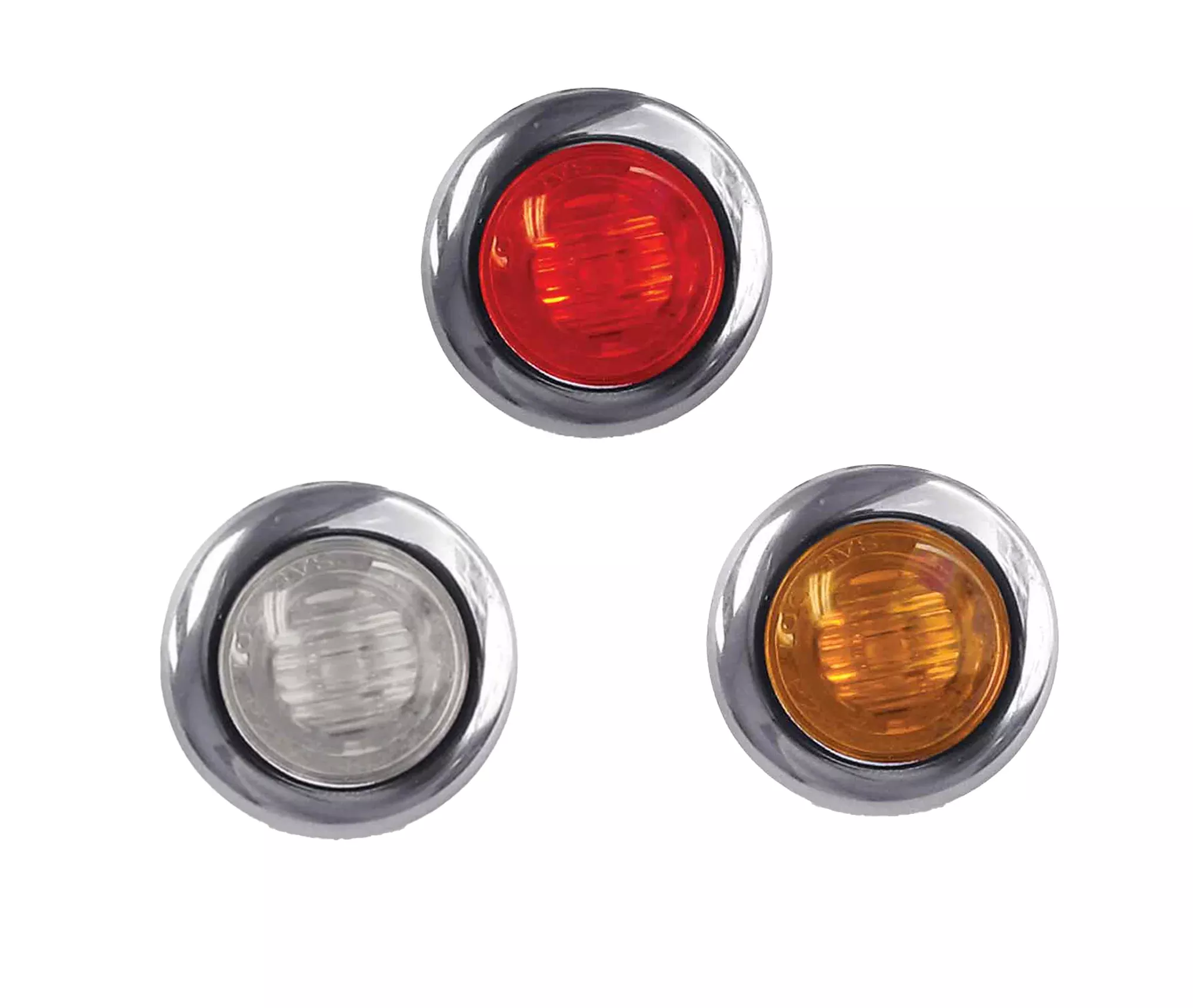 3/4" Round Marker LED Light - 3 Diodes, DOT Compliant