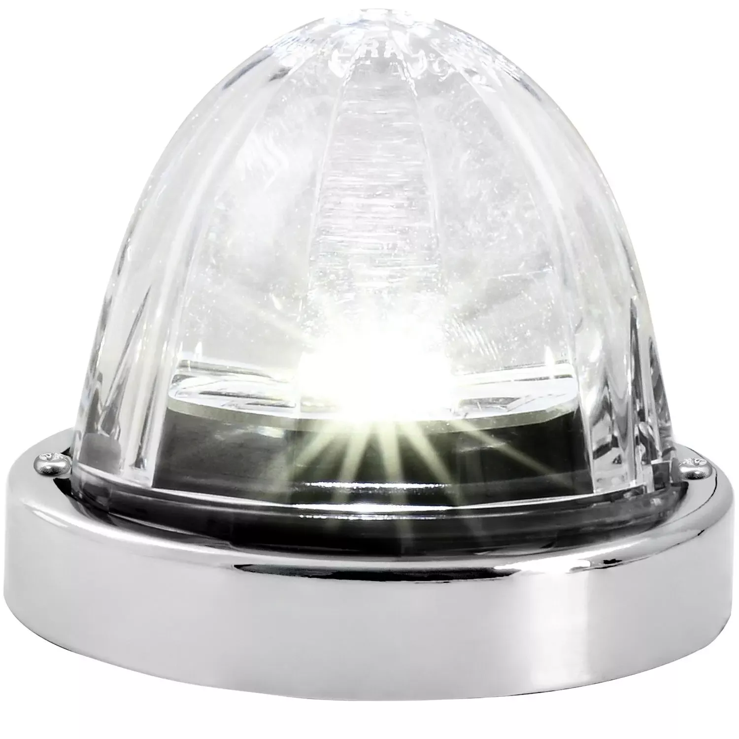 3.5" White/Clear SUPER STAR Watermelon W/SS Bezel