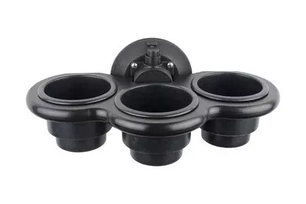3-CUP HOLDER VERTICAL MOUNT - BLACK-MC5311B