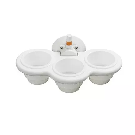 3-CUP HOLDER VERTICAL MOUNT - WHITE-MC5311W