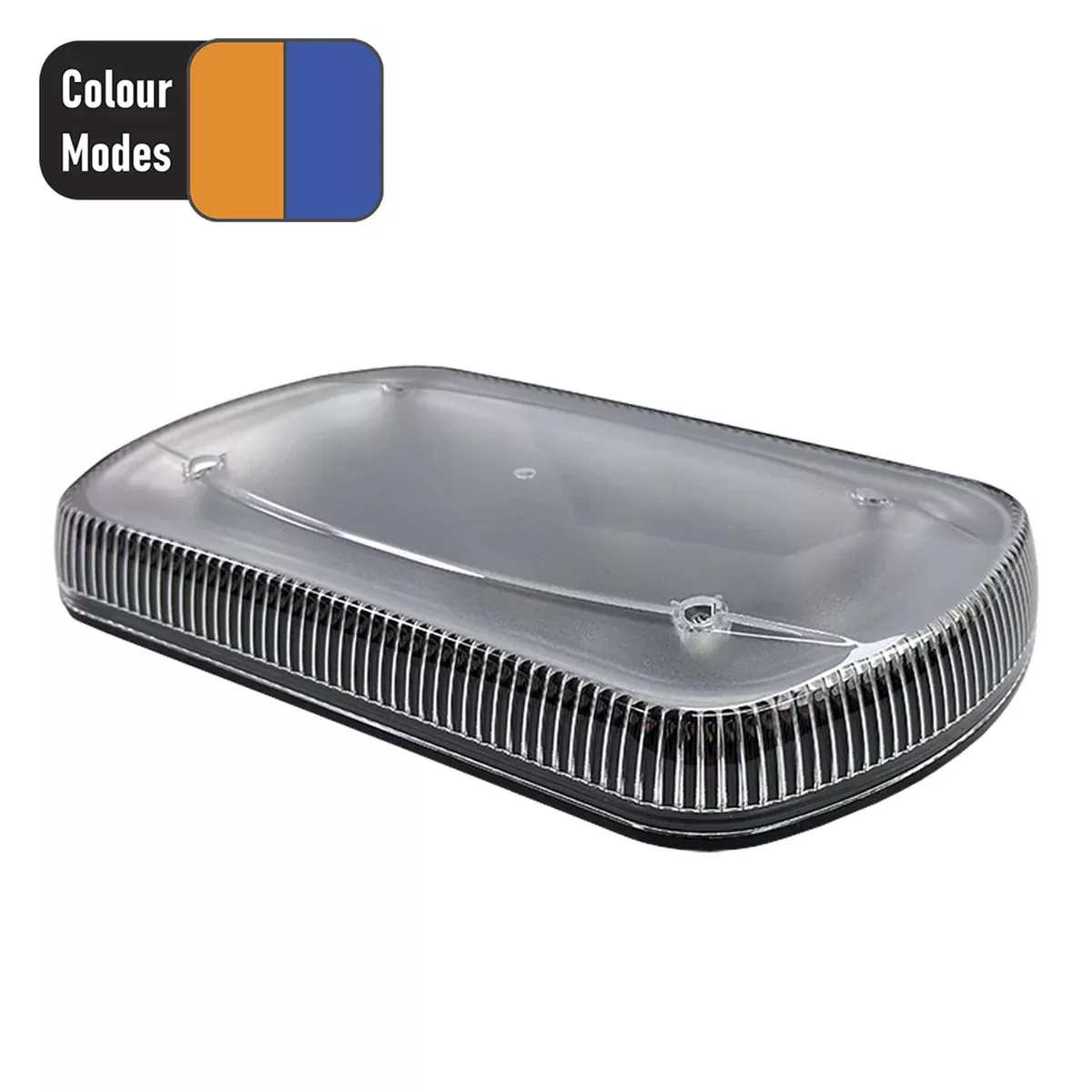 3-IN-1 11.5" LED WARNING LIGHT BAR AMBER/BLUE-E-7212AB