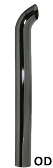 3" X 24" OD Curved Stack - Chrome