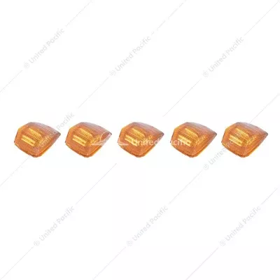 36 LED Square Cab Light - Amber LED/Clear Lens (5-Pack)