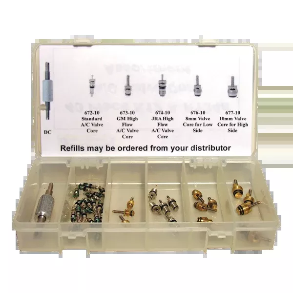 37pc AC Valve Core Assortment with Remover Tool