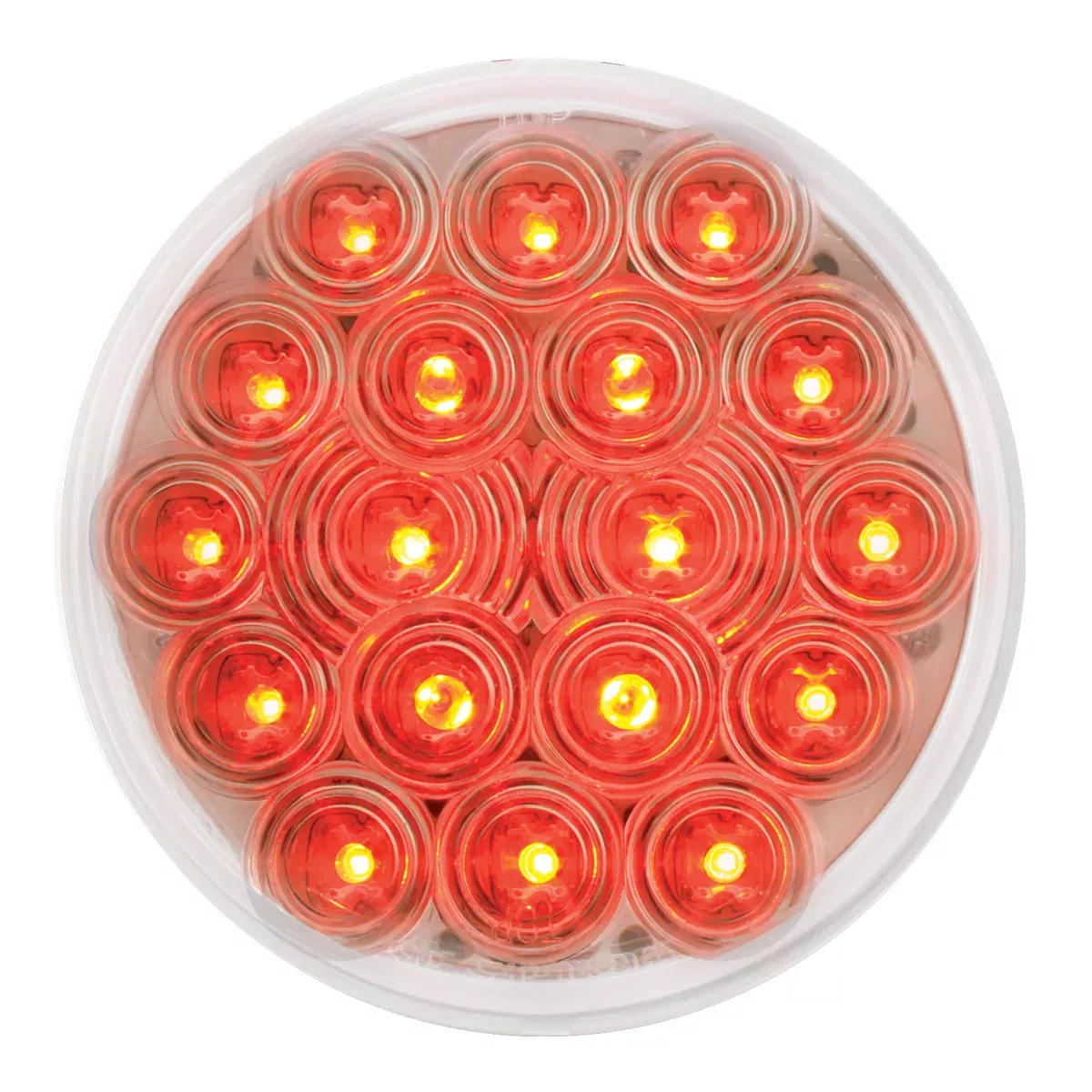 4" Fleet 18 LED 3 Pin Round Plug Sealed Light Stop Turn Tail