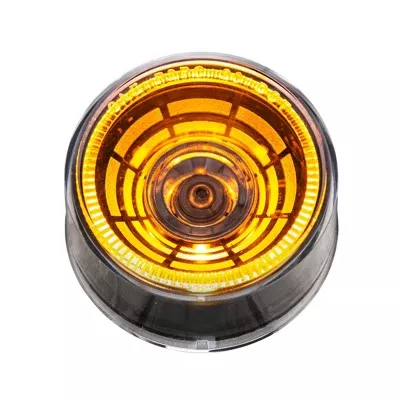 4 LED 2" Round Abyss Light (Clearance/Marker) - Amber / Clear