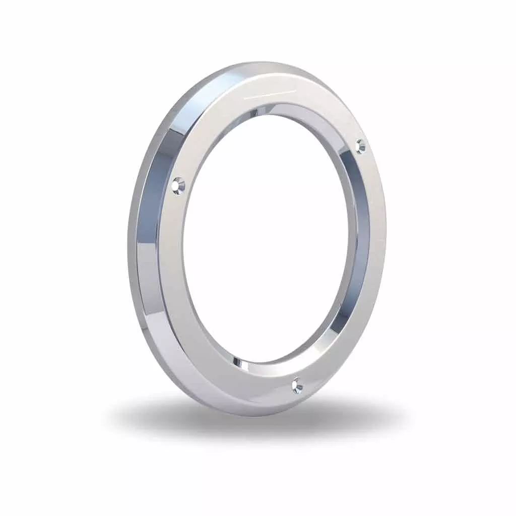 4" Round Screw On Light Bezel