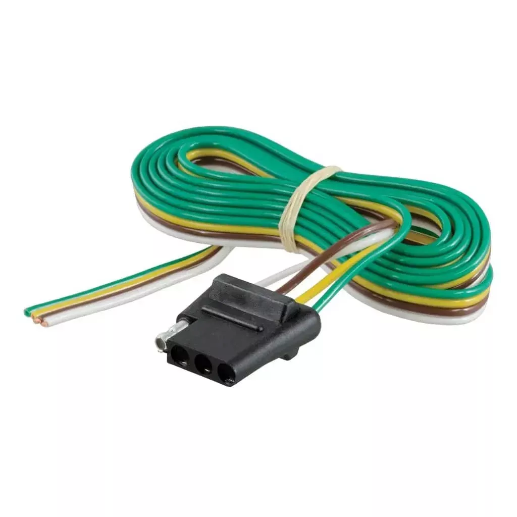 4-Way Flat Connector Socket with 60" Wires (Vehicle Side)-58040