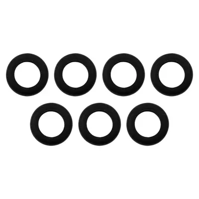 5/8" Mounting Hole Black Vinyl Grommet (7-Pack)