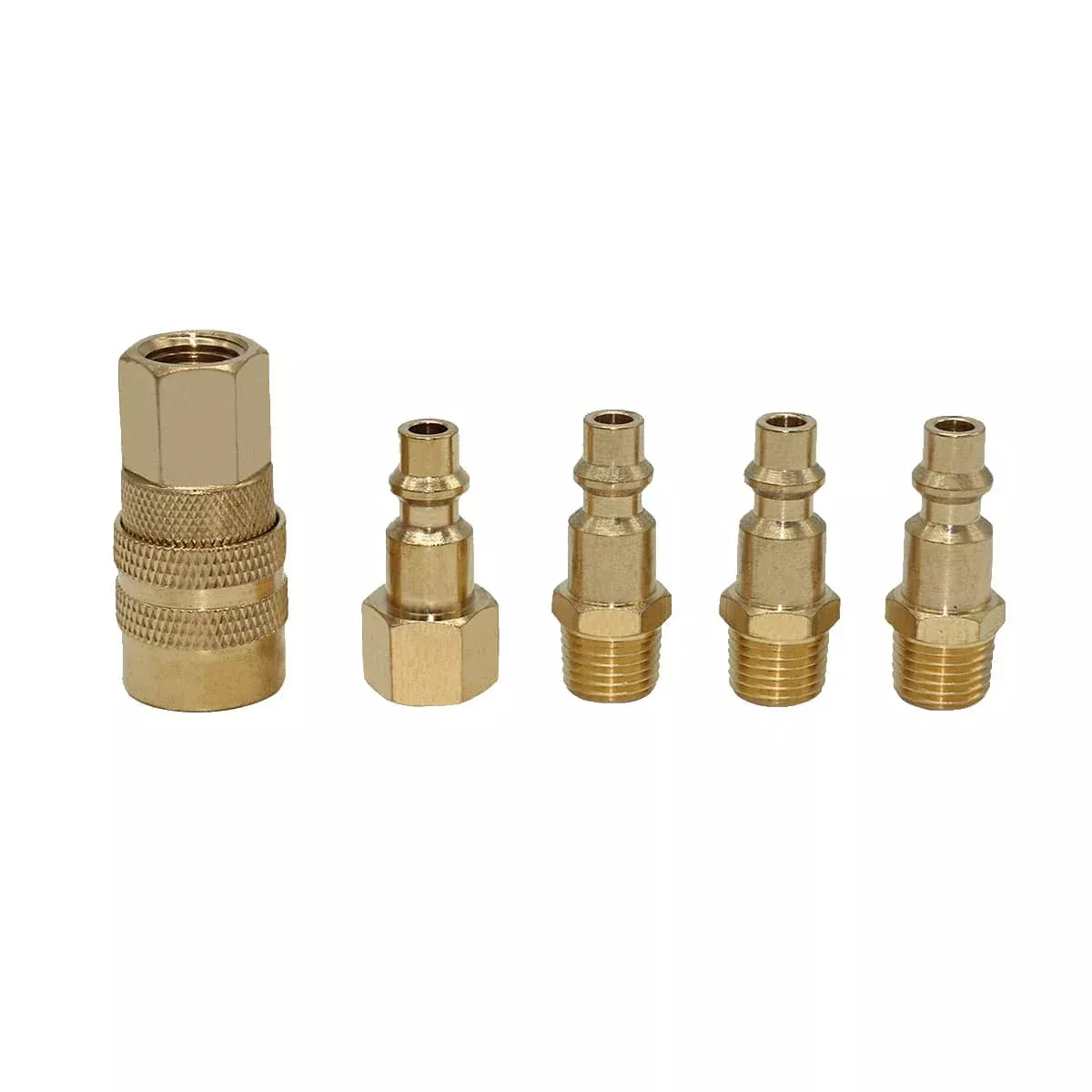 5 PC BRASS QUICK COUPLER SET-10300