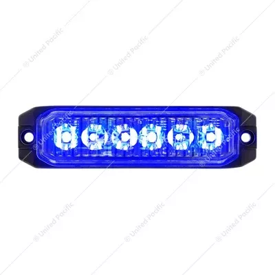 6 High Power LED "Competition Series" Slim Warning Light - Blue