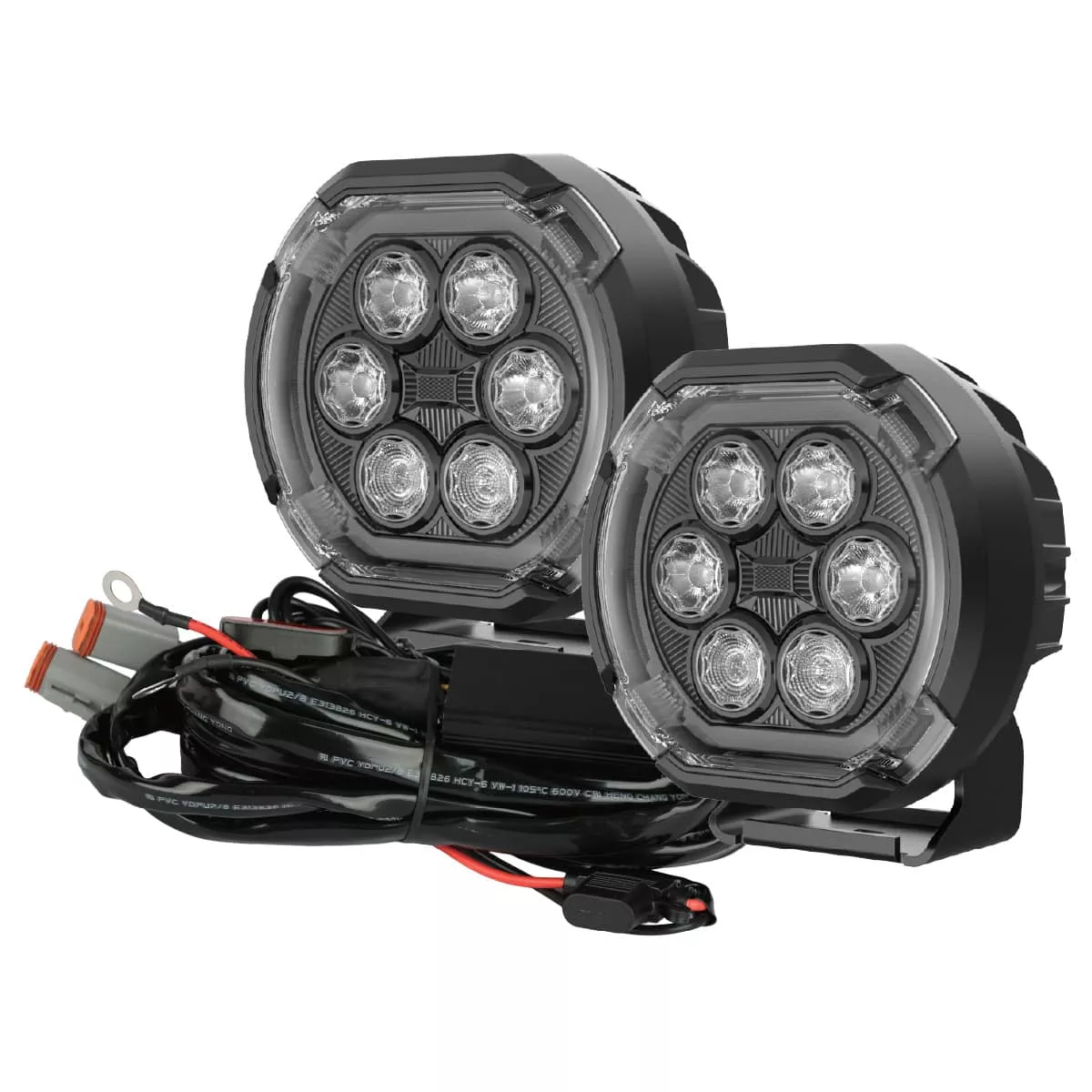 6" LED POD LIGHT KIT AMBER/WHITE-LW6025-2K