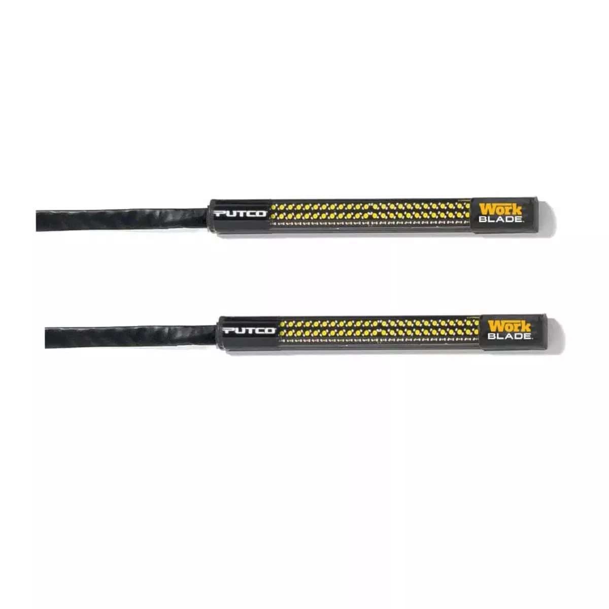6" PAIR AMBER/WHITE BLADE LED 64 STROBE PATTERN LIGHTS W/OVER-RIDE-93009-06