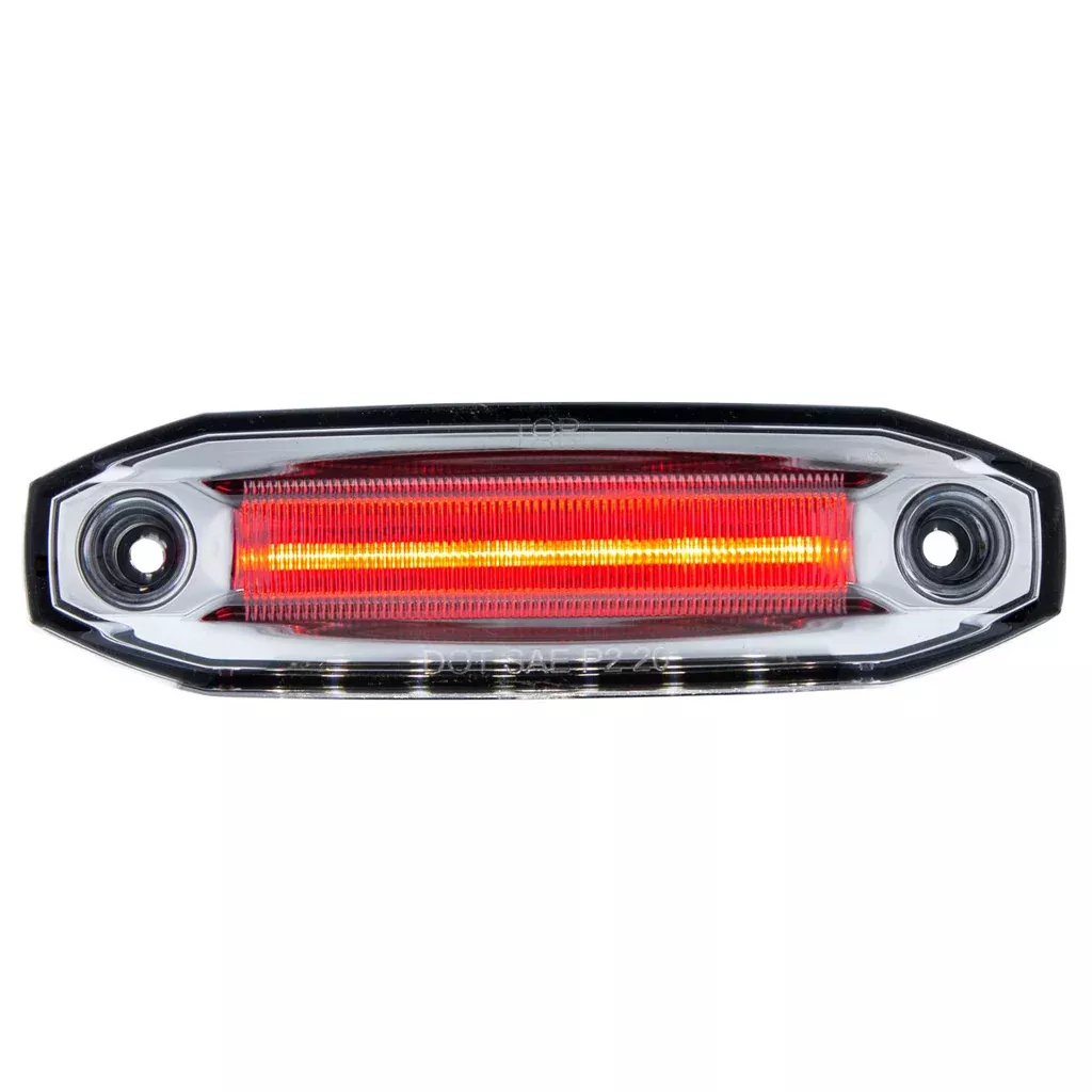 6 Red LED Light (Clearance/Marker) With 6 White LED Side Ditch Light