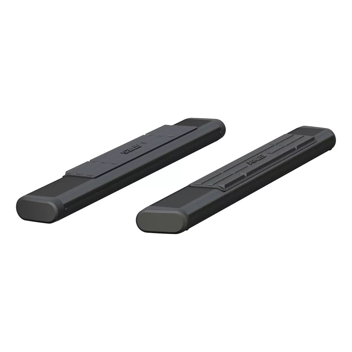6" X 53" BLACK ALUMINUM OVAL SIDE BARS ( NO BRACKETS)-B2853