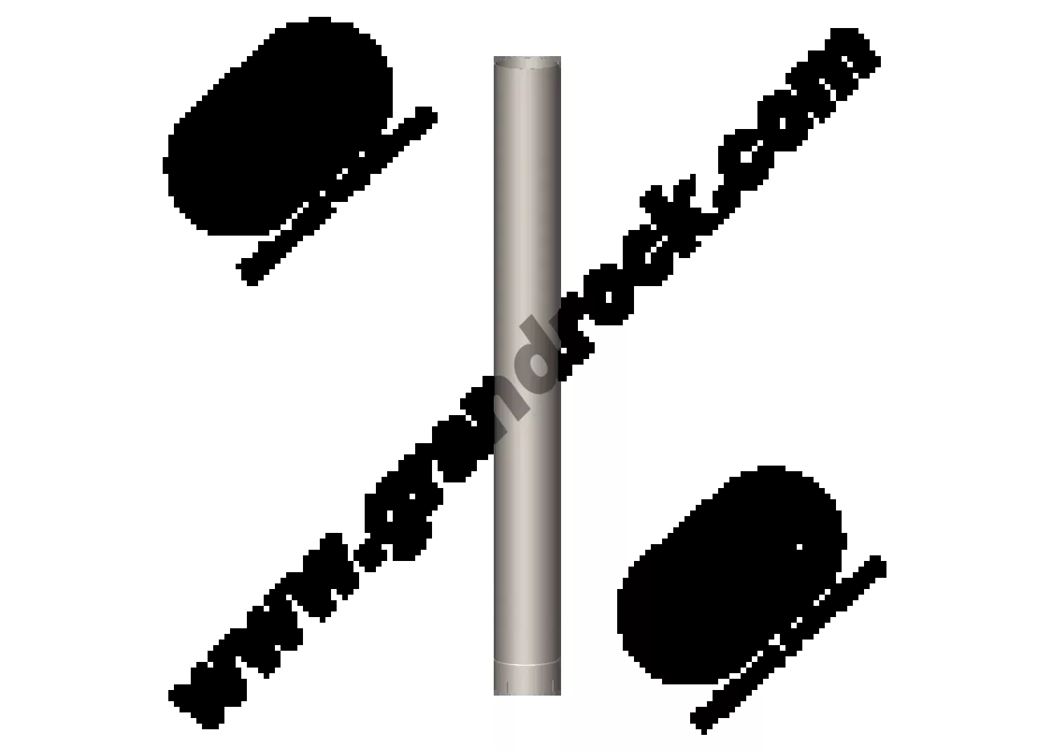 6" X 60" ID / OD Aluminized Repair Pipe