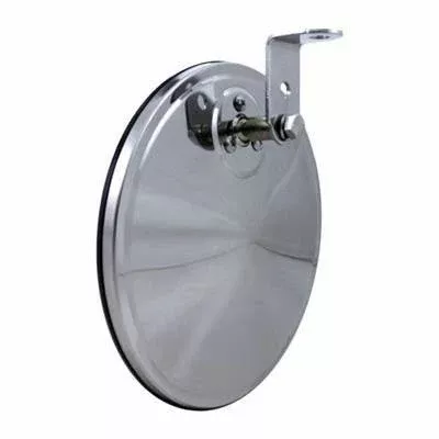 7 1/2" Chrome Offset Mount Convex Mirror