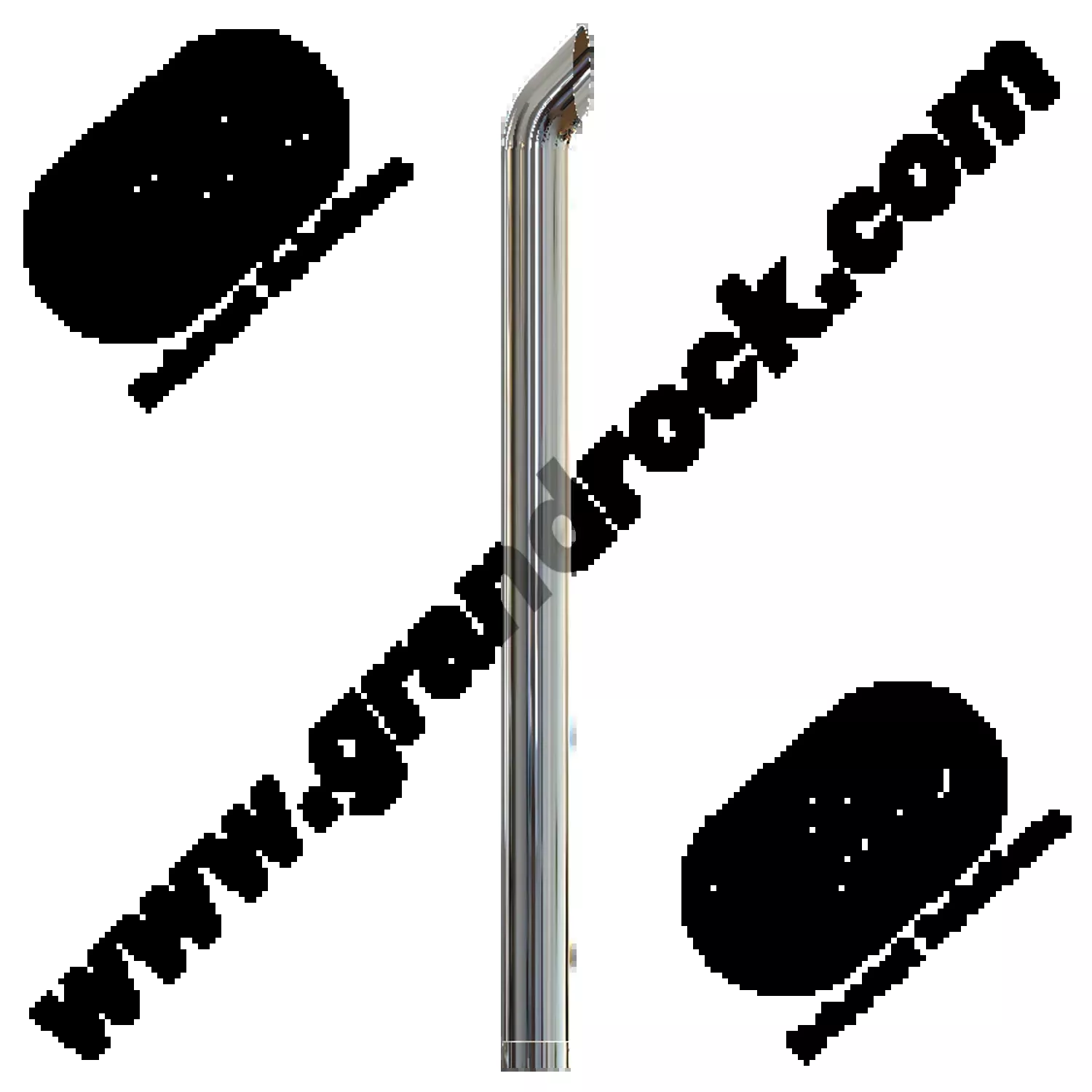 7" X 108" Chrome West Coast Curve Straight OD Bottom