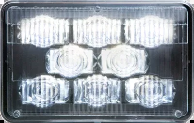8 LED Hi-Power Headlight 4X6 High Beam