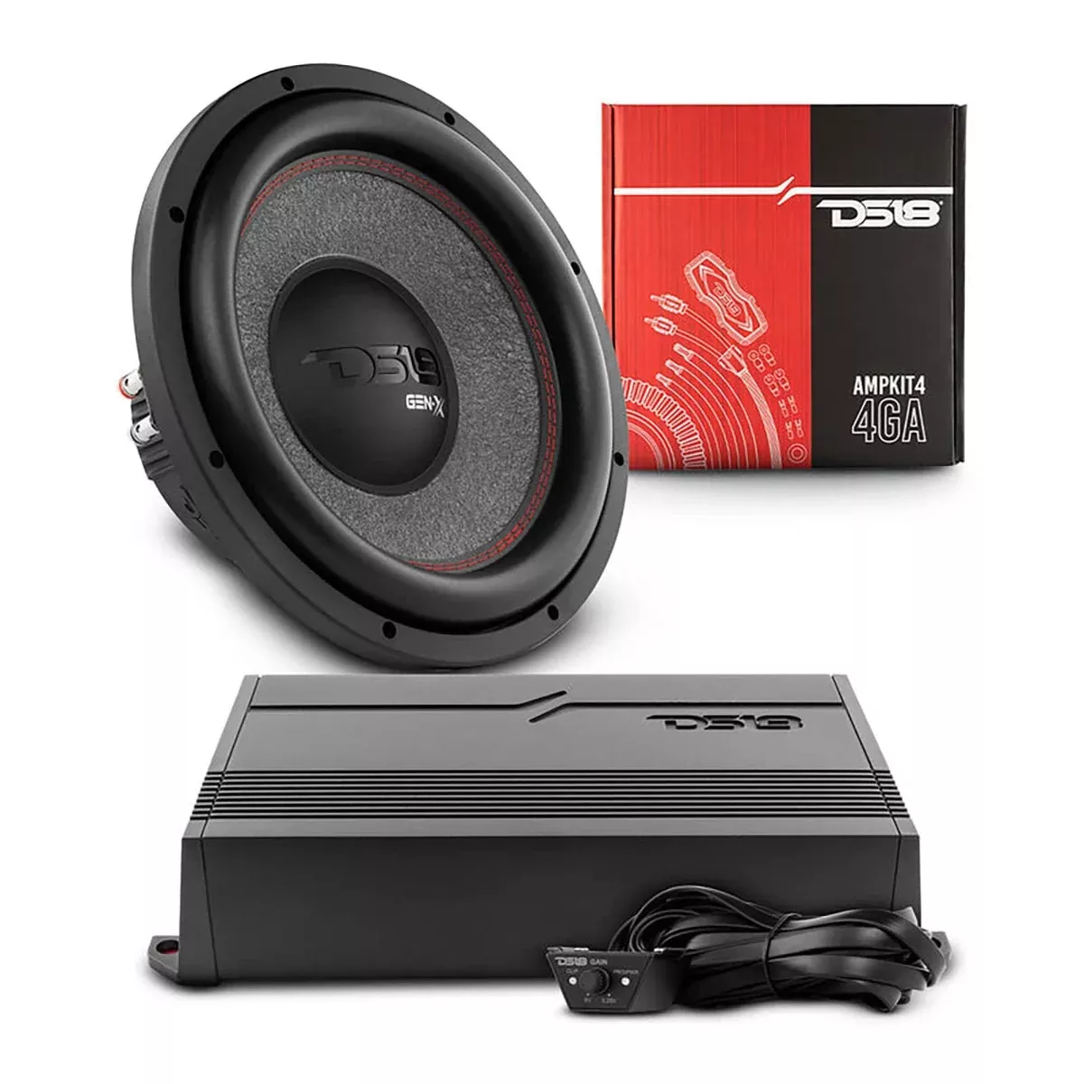 AUDIO BASS PACKAGE | 12” SUBWOOFER + MONOBLOCK AMPLIFIER-PKG-SUB1