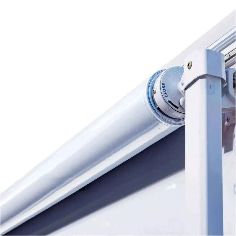 Aussie Traveller SBE 16' Awning White Ends- Light Grey