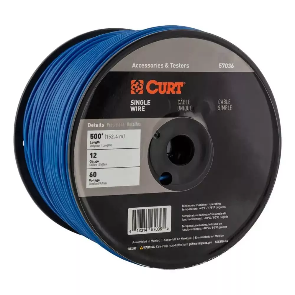 AUTOMOTIVE PRIMARY WIRE BLUE 500' SPOOL-57036