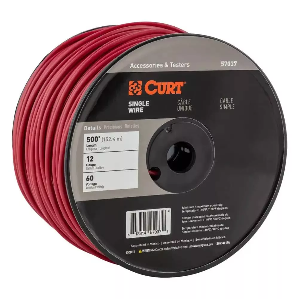 AUTOMOTIVE PRIMARY WIRE RED 500' SPOOL-57037