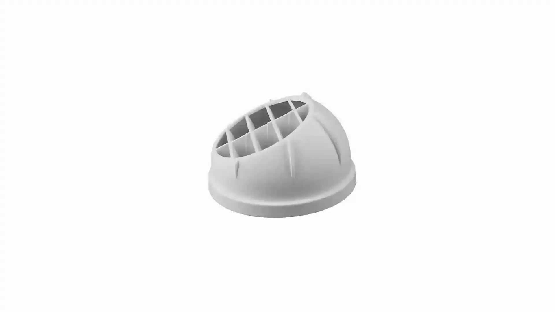 Autoterm Semicircular Air Grill 60mm - White
