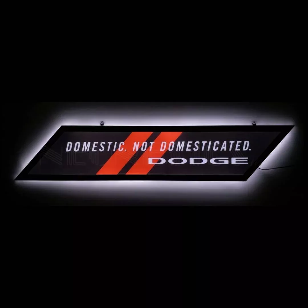 BACKLIT LED SIGN DODGE-7LEDDG