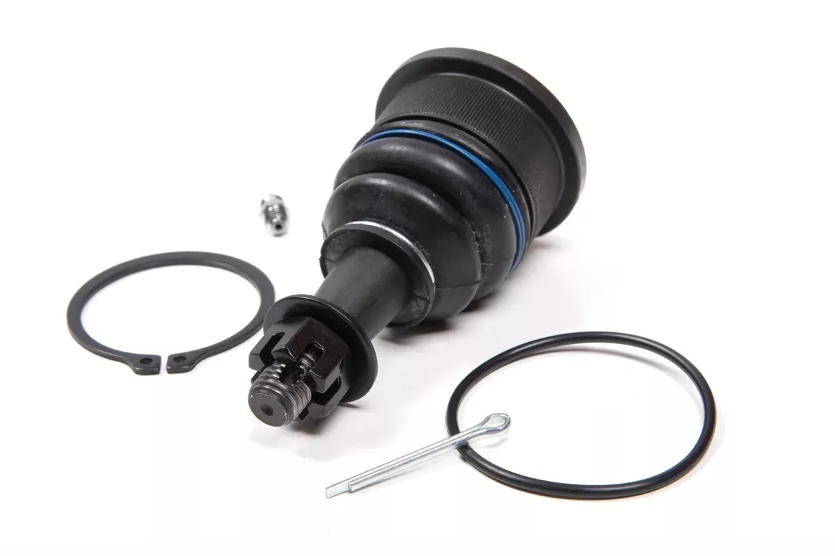 BALL JOINT. REPLACEMENT BALL JOINT FOR ZONE C2313, KIND INCLUDES (1) PRESS IN BALL JOINT, SNAP RING, GREASE ZERG, COTTER PIN AND DUST CAP GASKET TO SERVICE (1) CONTROL ARM-C8202