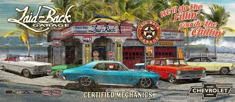BEACH GARAGE NOVA 55X24 BANNER-LB34150CBM