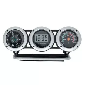 Bell ClockCompass and Thermometer Combo