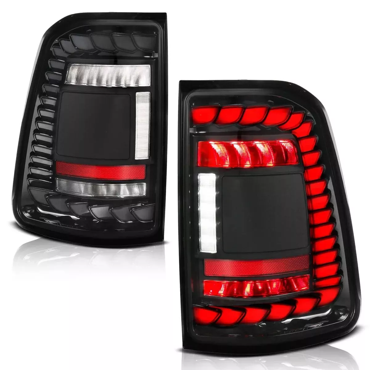 BLACK FULL LED TAIL LIGHTS 19-24 RAM 1500-311481A
