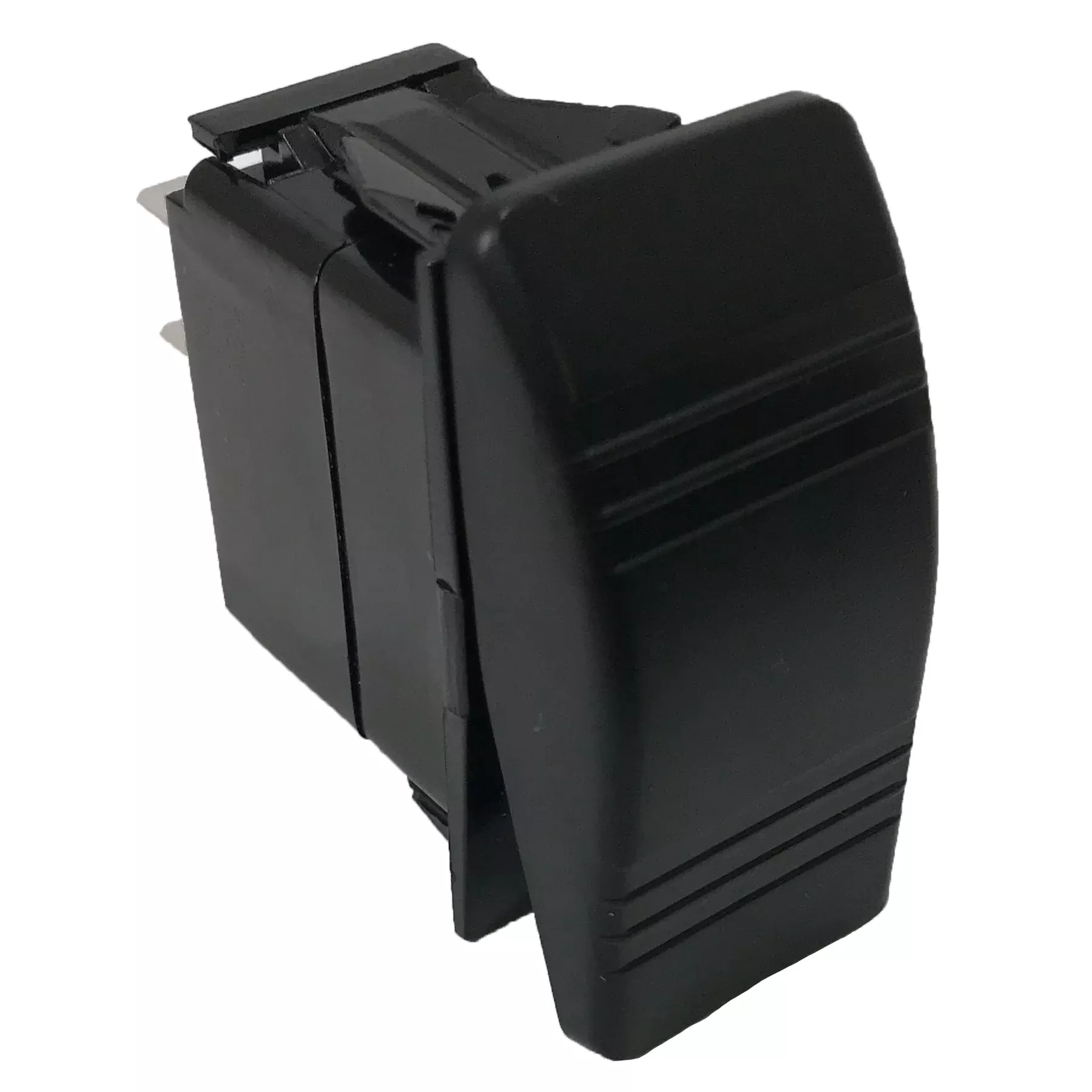 Black Non-Illuminated Panel Mount Switch - 2 Pin ON / OFF