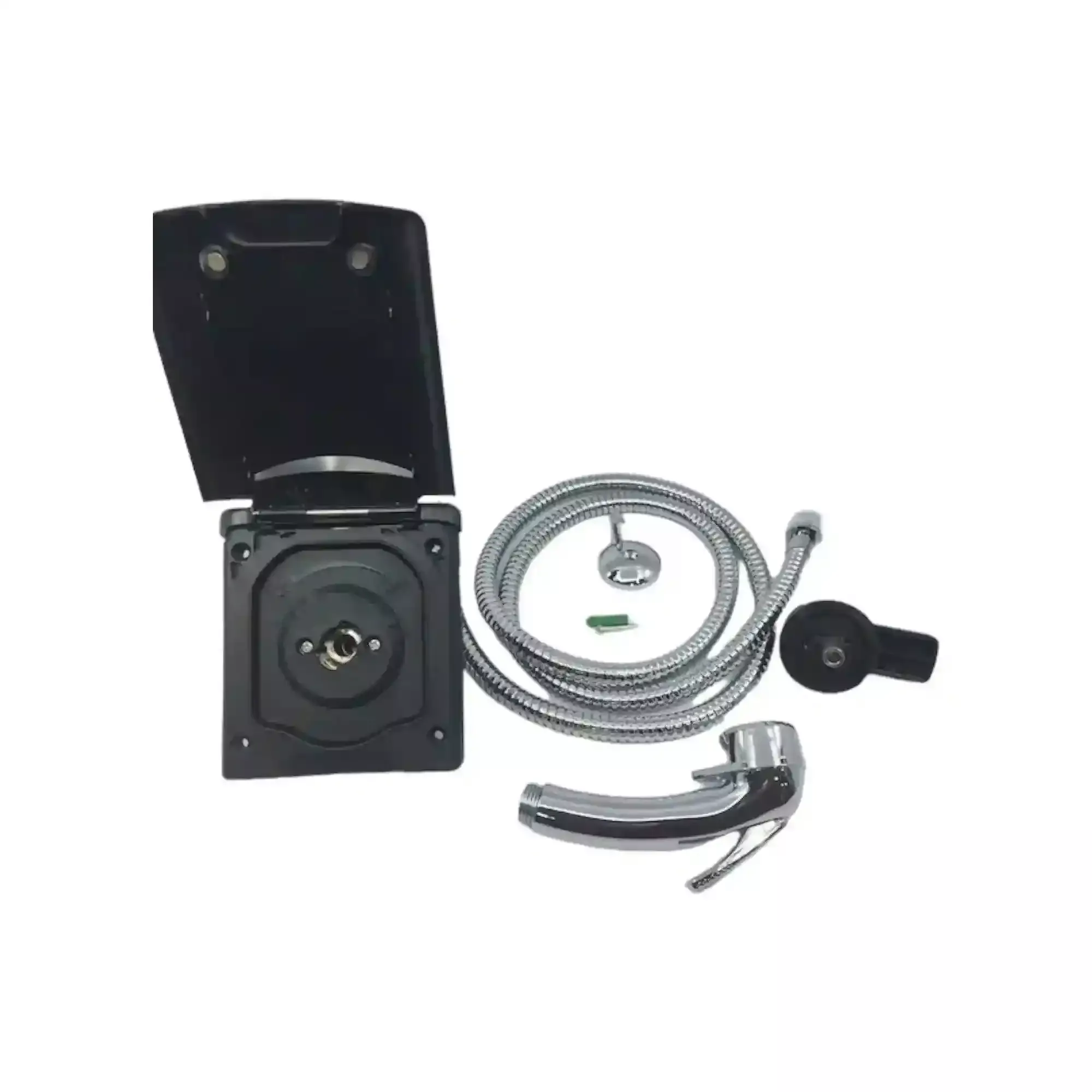 Black Plug in External Shower Point