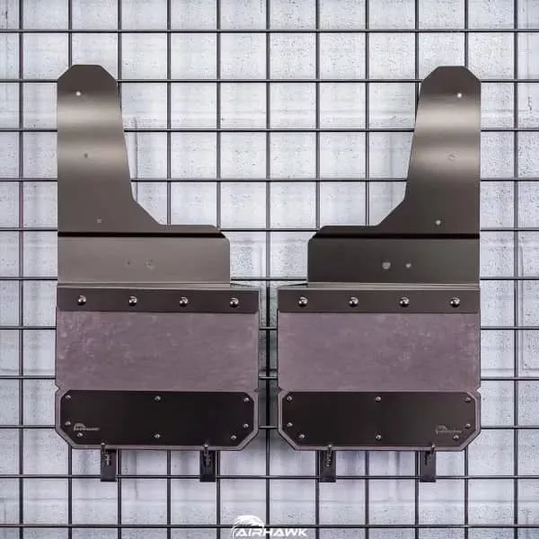 BLACK REAR MUD FLAPS 17-26 S/DUTY-4253MR-BPC