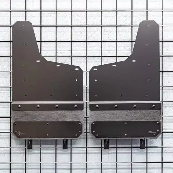 BLACK REAR MUD FLAPS 20-26 SILVERADO HD-1227MR-BPC